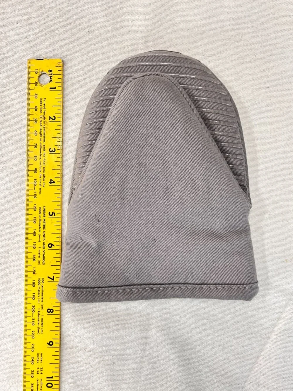 All-Clad Pewter Grabber Mitt Pot Holder Oven Cotton Silicone 5.5